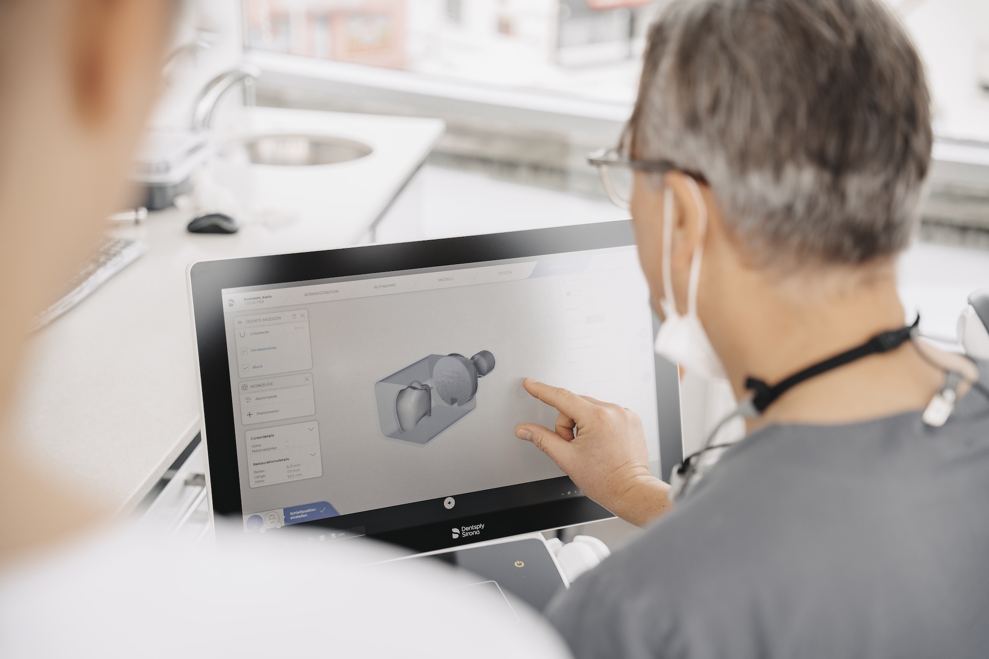 Visualisierung vom 3D Kronen Scanner